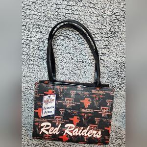 Texas Tech Red Raiders Purse Bag Womens Black Red College Football Ladies
